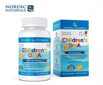 Nordic Naturals 挪帝克 儿童鱼油DHA软胶囊 180粒（3-6岁适用）